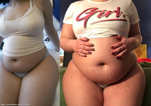 Fit to fat - Sexy girl gaining weight!