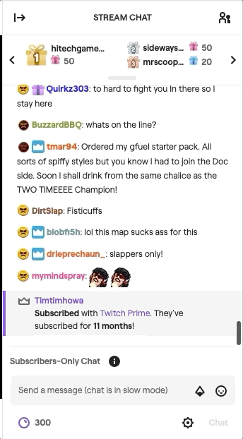 Firefly reccomend twitch chat discovers media sharing