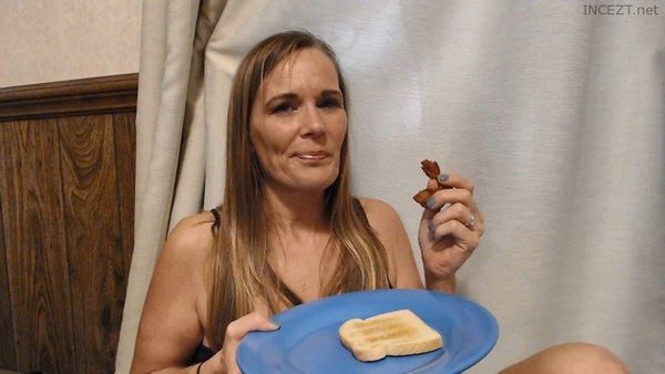 Lustful stepmother toast with tits