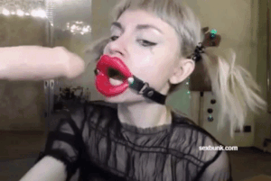 Snickerdoodle reccomend deepthroats dildo gets whipped fucked