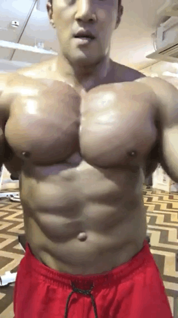 Ripped contest shredded flexing