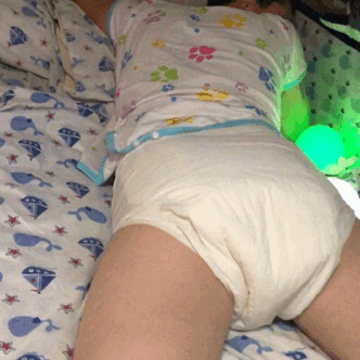 Sucking daddys dick while wearing diaper