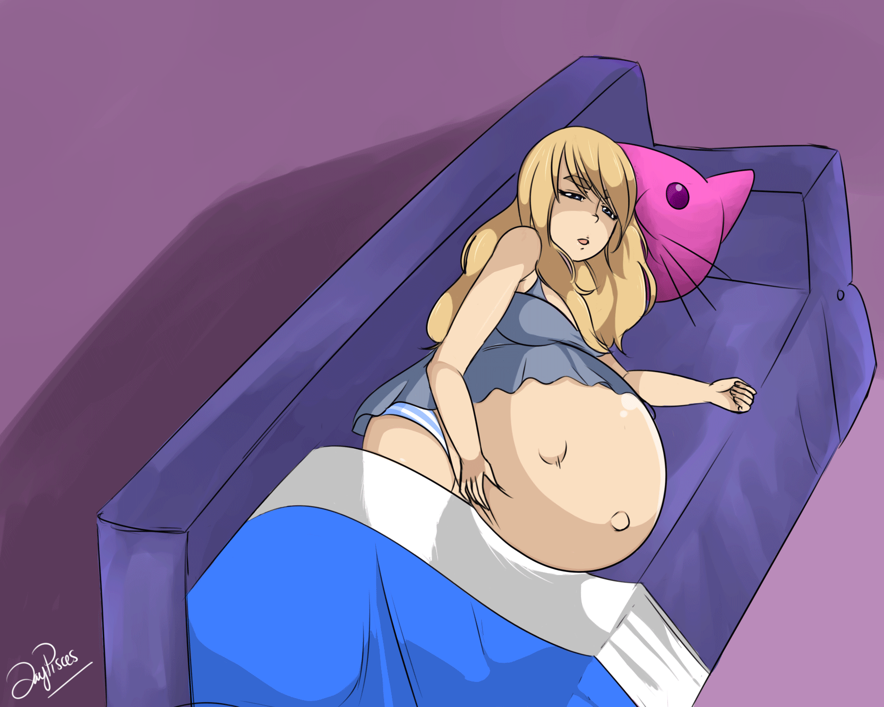 best of Pregnancy balloon belly stuffing