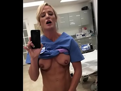 Nurse masturbating work