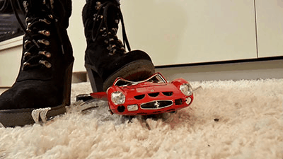Crushing toy car