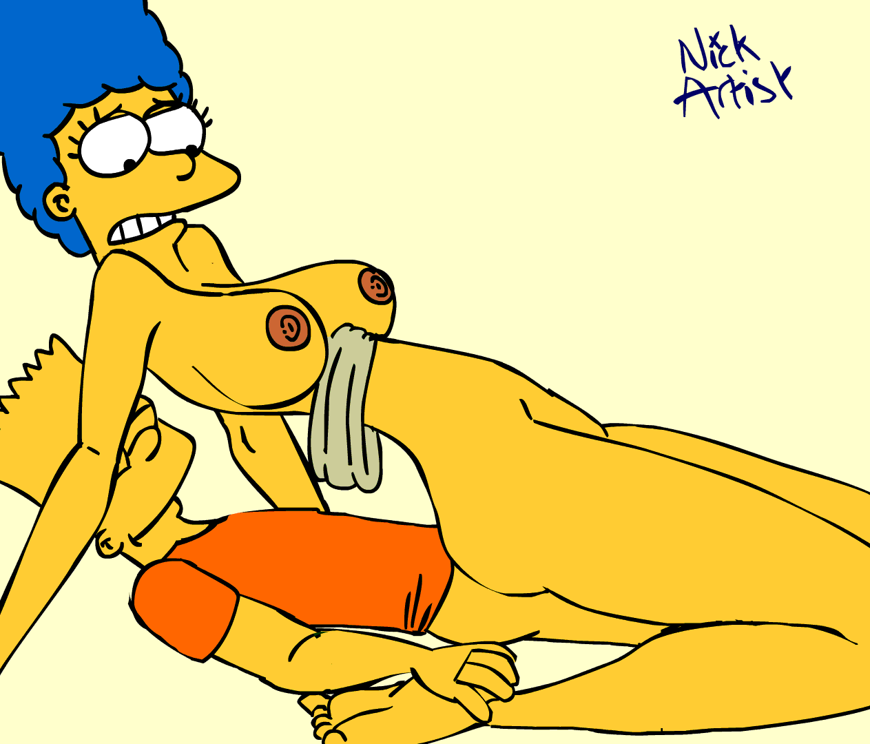 Porn and marge simpson bart 