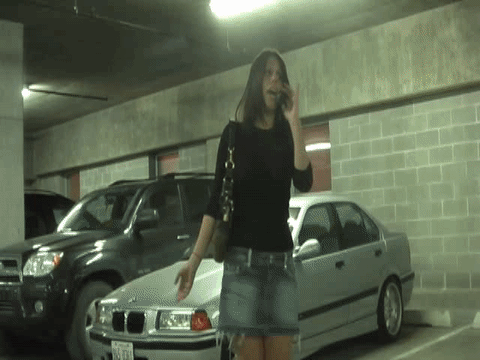 Interracial fucking white girl parking