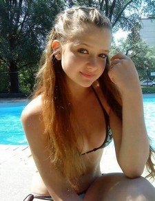 best of Naked pool Amature girl