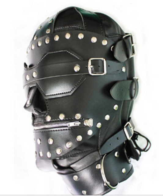 Bondage leather mask
