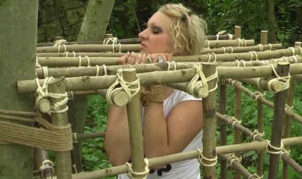 Wooden bondage cages