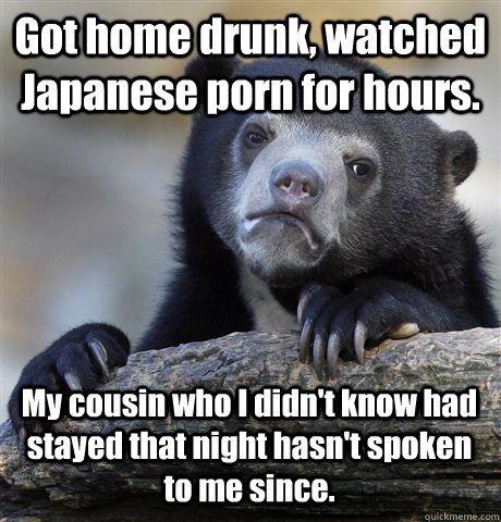 Cousin stayed home